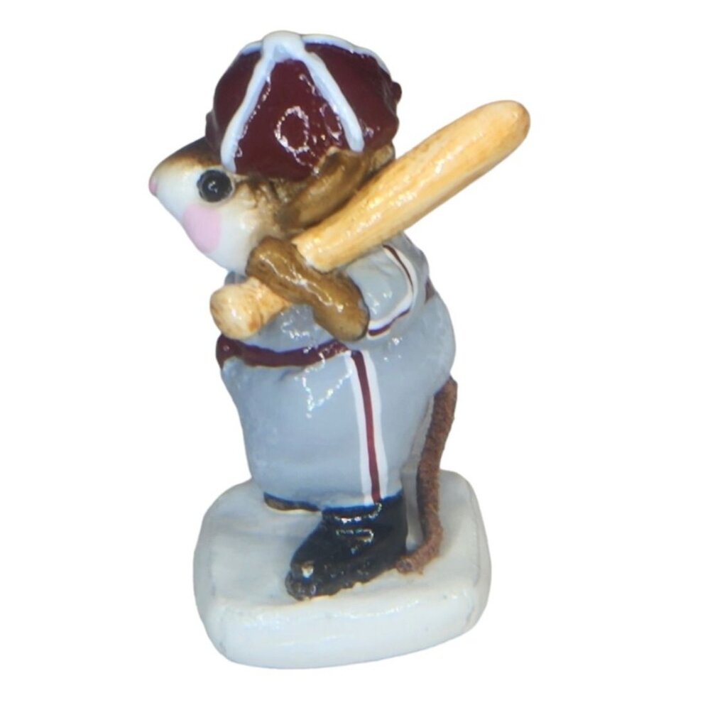 Wee Forest Folk MS15 Joe Di'Mousio Scarlet & Grey Figurine 1989 - Picture 4 of 6